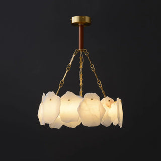 Alabaster Burton Round Chandelier