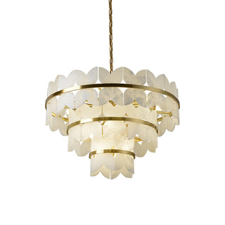 Alabaster Butterfly Round Chandelier