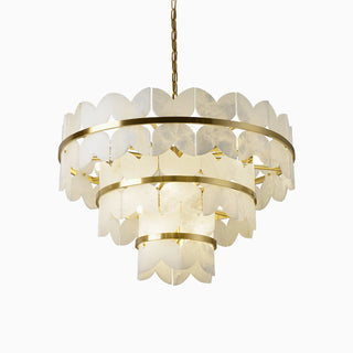 Alabaster Butterfly Round Chandelier