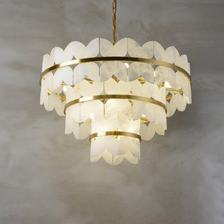 Alabaster Butterfly Round Chandelier