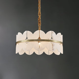 Alabaster Butterfly Round Chandelier