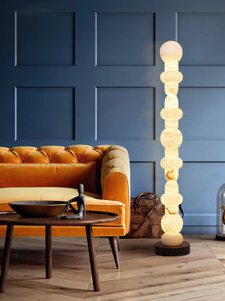 Alabaster Column Modern Floor Lamp