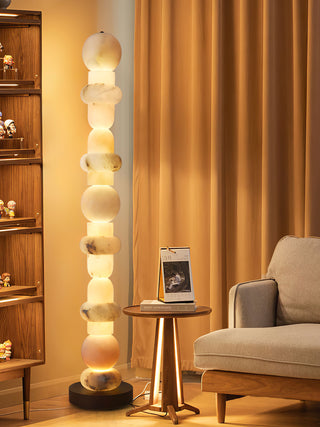 Alabaster Column Modern Floor Lamp