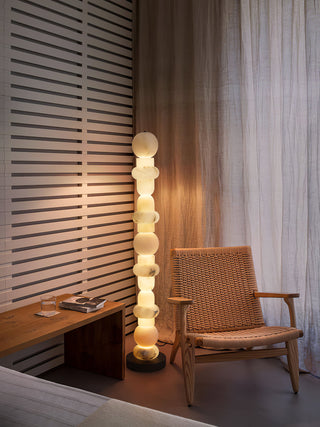 Alabaster Column Modern Floor Lamp