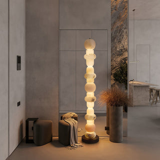 Alabaster Column Modern Floor Lamp