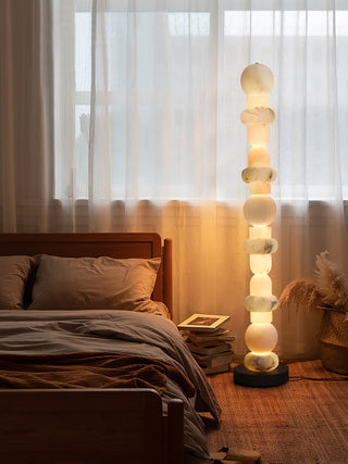 Alabaster Column Modern Floor Lamp