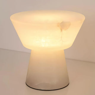 Alabaster Conical Table Lamp