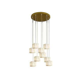 Alabaster Cube Box Chandelier