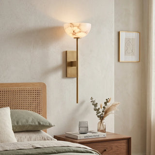 Alabaster Cup Wall Lamp