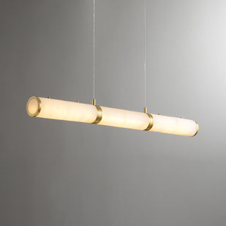 Alabaster Cylindrical Chandelier