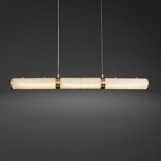 Alabaster Cylindrical Chandelier