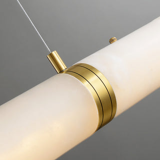 Alabaster Cylindrical Chandelier