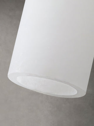 Alabaster Cylindrical Dansani Lyra Pendant Light