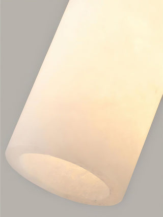 Alabaster Cylindrical Dansani Lyra Pendant Light