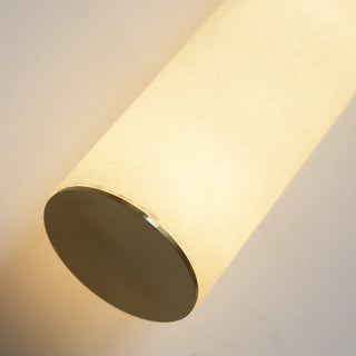 Cylindrical Alabaster Line Wall Light