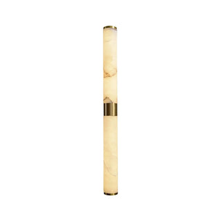 Cylindrical Alabaster Line Wall Light