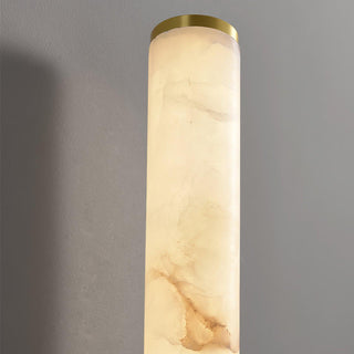 Alabaster Cylindrical Line Wall Light