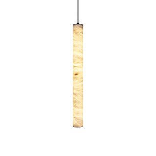 Alabaster Cylindrical Pendant Light