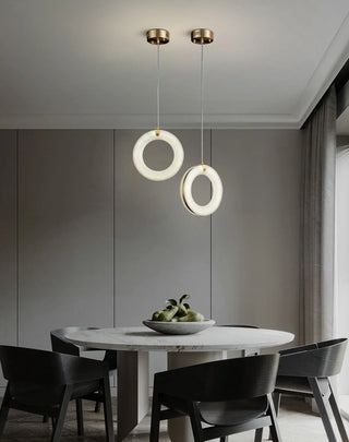 Alabaster Duplex Staircase Pendant Light