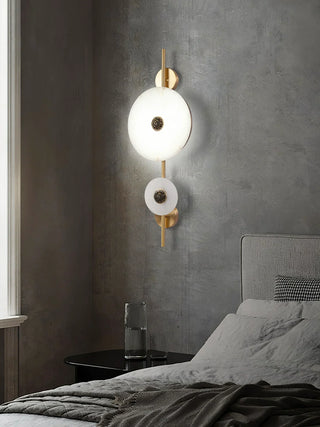 Alabaster Eclipse Round Wall Light - Vidirlighting