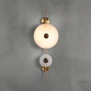 Alabaster Eclipse Round Wall Light - Vidirlighting