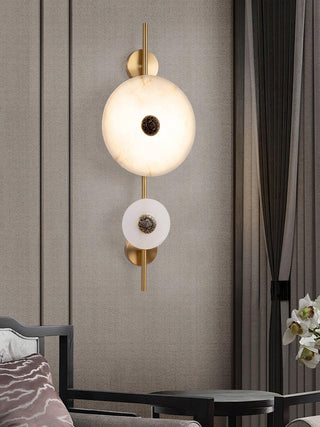 Alabaster Eclipse Round Wall Light - Vidirlighting
