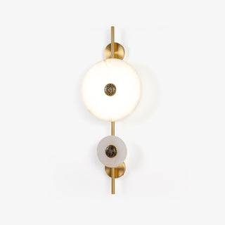 Alabaster Eclipse Round Wall Light