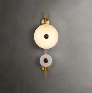 Alabaster Eclipse Round Wall Light - Vidirlighting