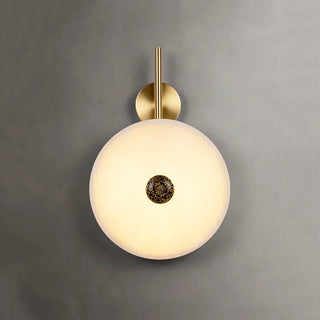 Alabaster Eclipse Round Wall Light - Vidirlighting
