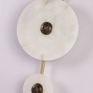 Alabaster Eclipse Round Wall Light - Vidirlighting