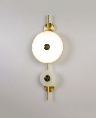 Alabaster Eclipse Round Wall Light