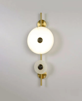 Alabaster Eclipse Round Wall Light - Vidirlighting