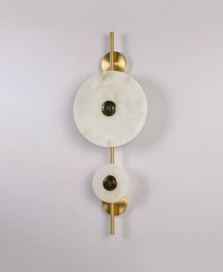 Alabaster Eclipse Round Wall Light