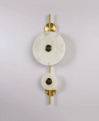 Alabaster Eclipse Round Wall Light - Vidirlighting