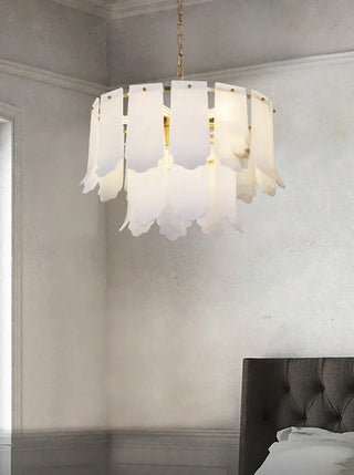 Alabaster Elba Brass Chandelier - Vidirlighting