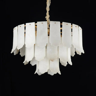 Alabaster Elba Brass Chandelier - Vidirlighting