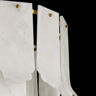 Alabaster Elba Brass Chandelier - Vidirlighting
