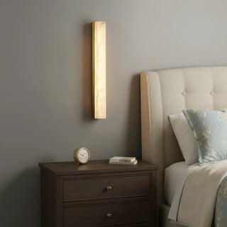 Alabaster Emerson Brass Wall Lamp