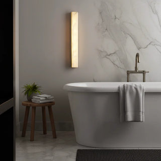 Alabaster Emerson Brass Wall Lamp