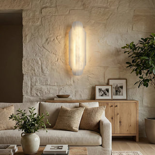 Alabaster Estelle Vertical Stripes Wall Sconce