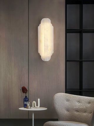 Alabaster Estelle Vertical Stripes Wall Sconce