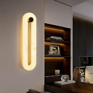Alabaster Fader Elliptical Wall Lamp - Vidirlighting