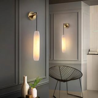 Alabaster Flute Wall Lamp