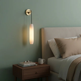 Alabaster Flute Wall Lamp