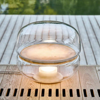 Alabaster Glass Table Lamp