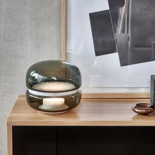 Alabaster Glass Table Lamp