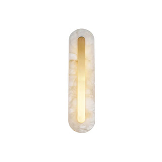 Alabaster Oval Wall Light