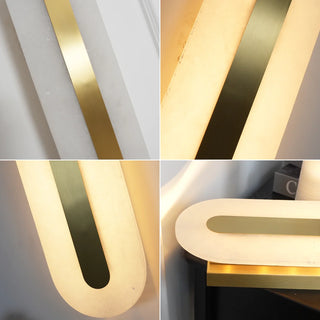 Alabaster Oval Wall Light