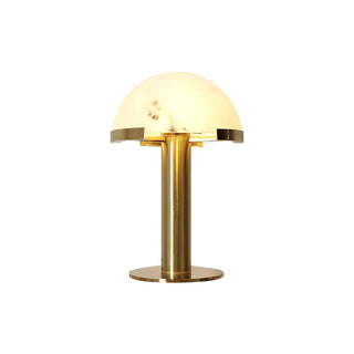 Alabaster Hemispherical Elegance Table Lamp