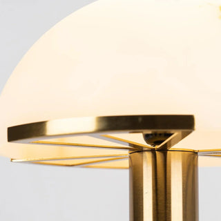 Hemispherical Alabaster Table Lamp